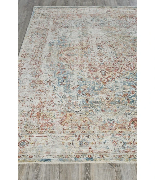 Exquisite Rugs Antique Loom Rust/Light Blue 55722X3 2ft.X3ft. Rect. Rug