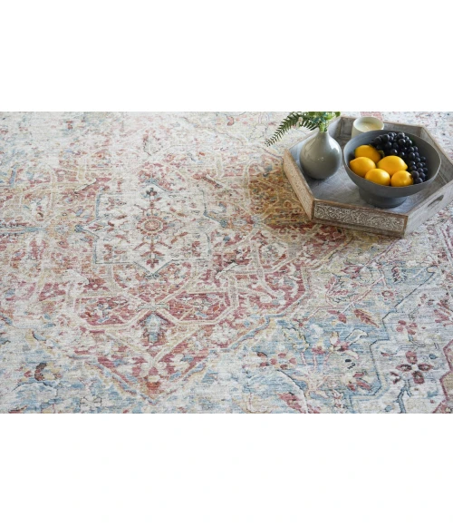 Exquisite Rugs Antique Loom Rust/Light Blue 55722X3 2ft.X3ft. Rect. Rug