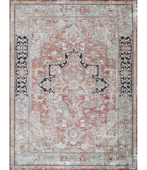 Exquisite Rugs Antique Loom Rust/Black 55962X3 2ft.X3ft. Rect. Rug