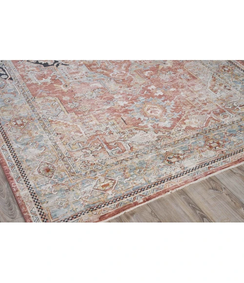 Exquisite Rugs Antique Loom Rust/Black 55962X3 2ft.X3ft. Rect. Rug