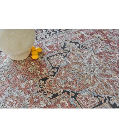 Exquisite Rugs Antique Loom Rust/Black 55962X3 2ft.X3ft. Rect. Rug