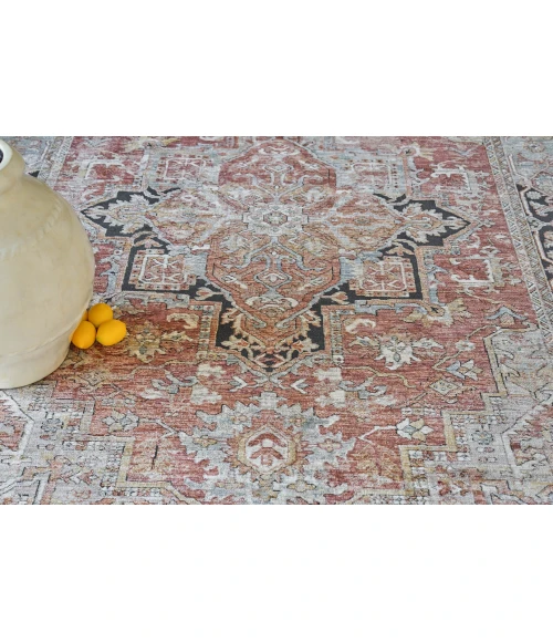 Exquisite Rugs Antique Loom Rust/Black 55962X3 2ft.X3ft. Rect. Rug