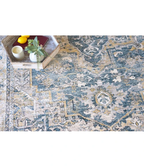 Exquisite Rugs Antique Loom Blue/Beige 55982X3 2ft.X3ft. Rect. Rug