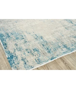 Exquisite Rugs Mercuri Silver/Blue 56647X10 7ft.X10ft. Rect. Rug