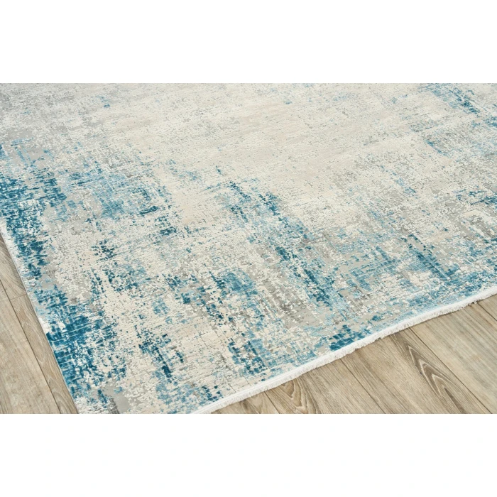 Exquisite Rugs Mercuri Silver/Blue 56647X10 7ft.X10ft. Rect. Rug