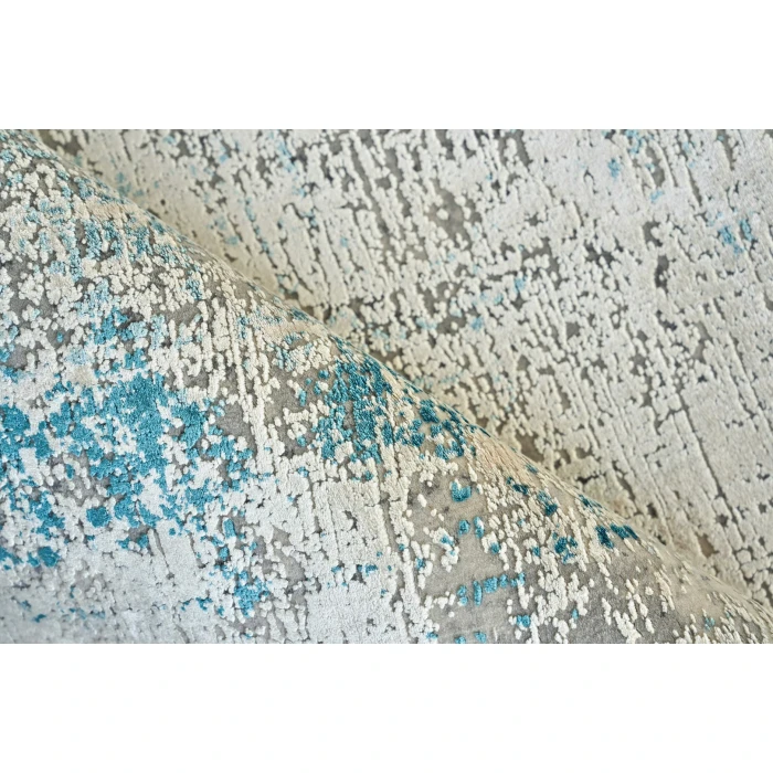 Exquisite Rugs Mercuri Silver/Blue 56647X10 7ft.X10ft. Rect. Rug
