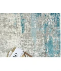 Exquisite Rugs Mercuri Silver/Blue 56647X10 7ft.X10ft. Rect. Rug