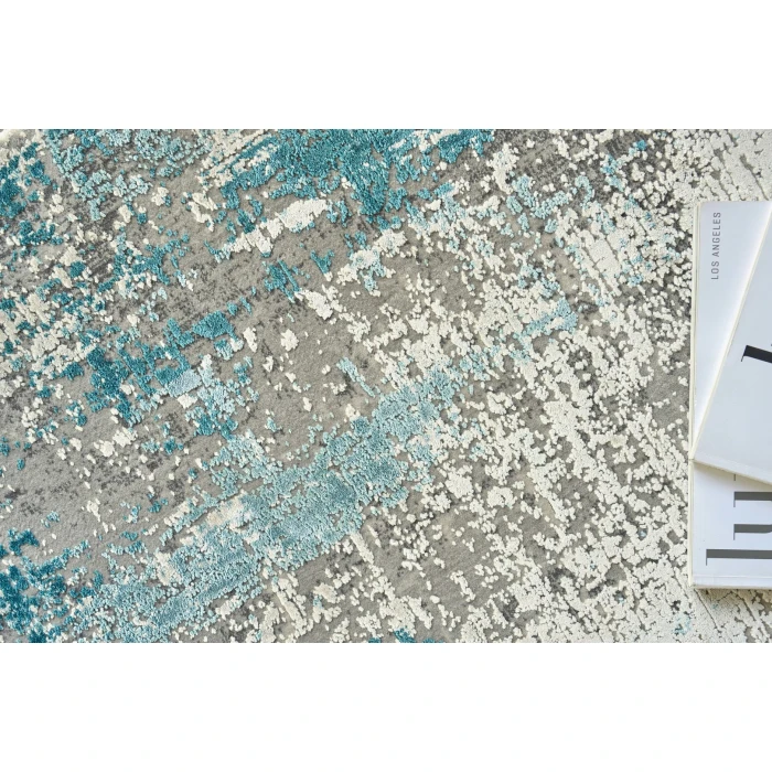 Exquisite Rugs Mercuri Silver/Blue 56647X10 7ft.X10ft. Rect. Rug