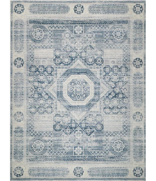 Exquisite Rugs Vintage Looms Light Blue/Blue 56702X3 2ft.X3ft. Rect. Rug