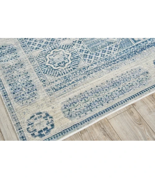 Exquisite Rugs Vintage Looms Light Blue/Blue 56702X3 2ft.X3ft. Rect. Rug