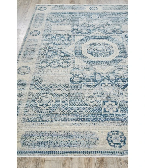 Exquisite Rugs Vintage Looms Light Blue/Blue 56702X3 2ft.X3ft. Rect. Rug