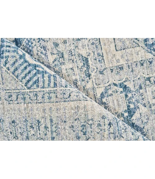 Exquisite Rugs Vintage Looms Light Blue/Blue 56702X3 2ft.X3ft. Rect. Rug
