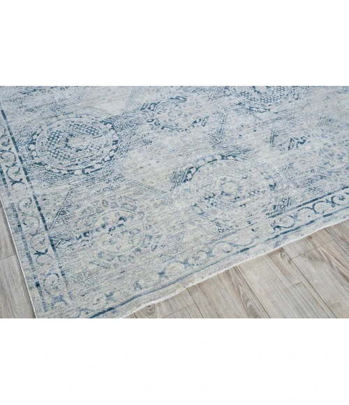 Exquisite Rugs Vintage Looms Light Blue/Blue 56742X3 2ft.X3ft. Rect. Rug