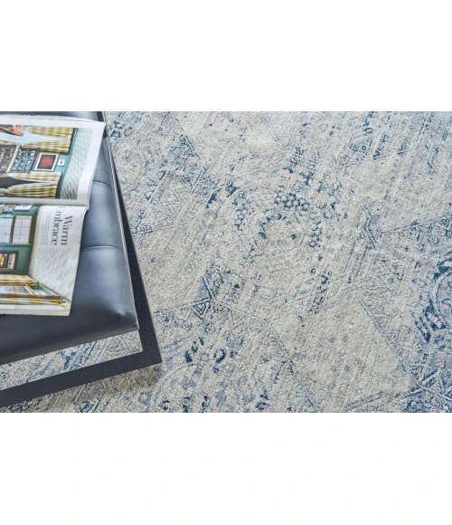 Exquisite Rugs Vintage Looms Light Blue/Blue 56742X3 2ft.X3ft. Rect. Rug