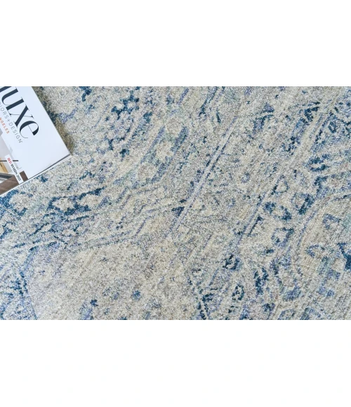 Exquisite Rugs Vintage Looms Light Blue/Blue 56742X3 2ft.X3ft. Rect. Rug