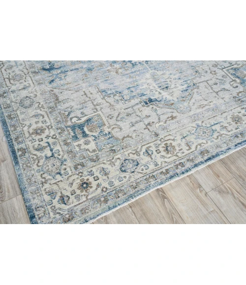 Exquisite Rugs Vintage Looms Blue/Beige 56771X16 1ft.X1ft.6in. Rect. Rug