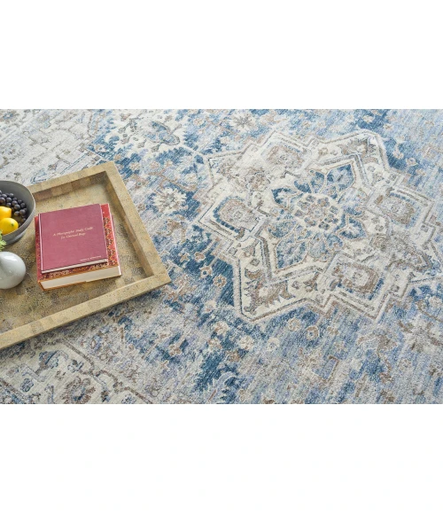 Exquisite Rugs Vintage Looms Blue/Beige 56771X16 1ft.X1ft.6in. Rect. Rug
