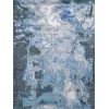 Exquisite Rugs Cosmo Blue/Silver/Dark Gray 57061X16 1ft.X1ft.6in. Rect. Rug