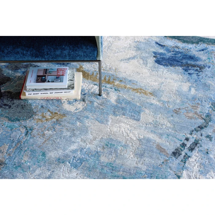 Exquisite Rugs Cosmo Blue/Silver/Dark Gray 570610X14 10ft.X14ft. Rect. Rug