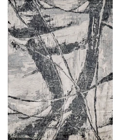 Exquisite Rugs Floor Art Silvery/Dark Gray 57071X16 1ft.X1ft.6in. Rect. Rug