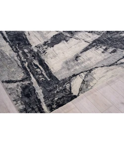Exquisite Rugs Floor Art Silvery/Dark Gray 57071X16 1ft.X1ft.6in. Rect. Rug
