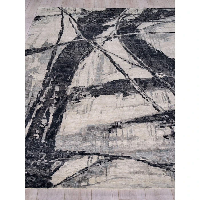 Exquisite Rugs Floor Art Silvery/Dark Gray 570712X15 12ft.X15ft. Rect. Rug