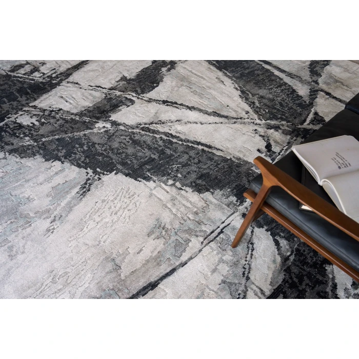 Exquisite Rugs Floor Art Silvery/Dark Gray 570712X15 12ft.X15ft. Rect. Rug