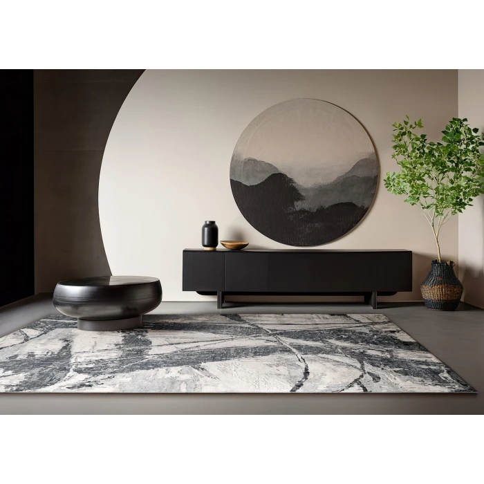 Exquisite Rugs Floor Art Silvery/Dark Gray 570712X15 12ft.X15ft. Rect. Rug