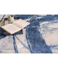 Exquisite Rugs Floor Art Ivory/Dark Blue 57091X16 1ft.X1ft.6in. Rect. Rug