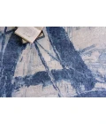 Exquisite Rugs Floor Art Ivory/Dark Blue 57091X16 1ft.X1ft.6in. Rect. Rug
