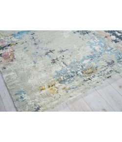 Exquisite Rugs Cosmo Silver/Blue/Beige 57191X16 1ft.X1ft.6in. Rect. Rug