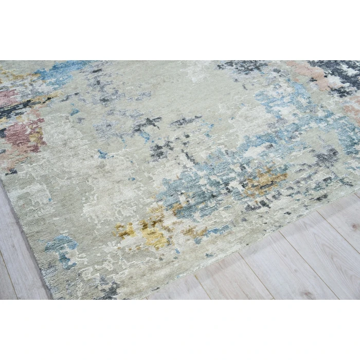 Exquisite Rugs Cosmo Silver/Blue/Beige 571910X14 10ft.X14ft. Rect. Rug