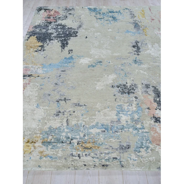 Exquisite Rugs Cosmo Silver/Blue/Beige 571910X14 10ft.X14ft. Rect. Rug