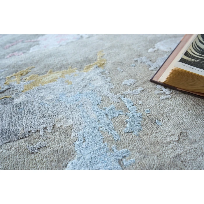 Exquisite Rugs Cosmo Silver/Blue/Beige 571910X14 10ft.X14ft. Rect. Rug