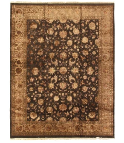 Exquisite Rugs Museum Kashan Charcoal/Beige 572912X15 12ft.X15ft. Rect. Rug