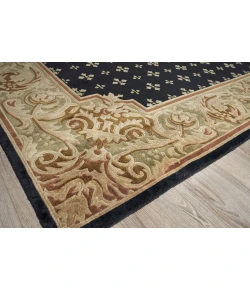 Exquisite Rugs Contemporary Black/Green 57959X10 9ft.X10ft. Rect. Rug