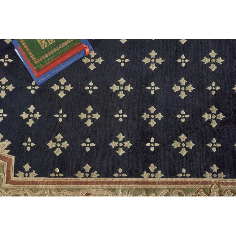 Exquisite Rugs Contemporary Black/Green 57959X10 9ft.X10ft. Rect. Rug