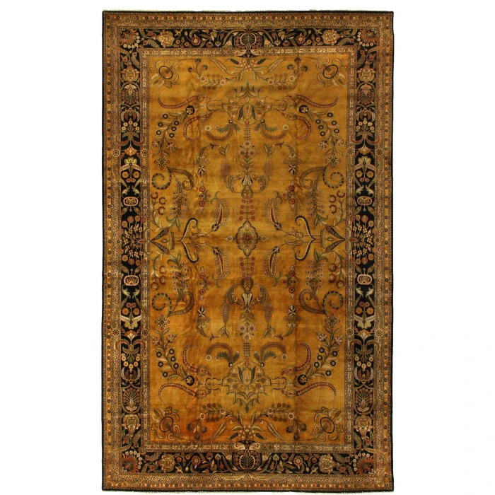 Exquisite Rugs Antique Weave Mohajeran Gold/Black 588115X20 15ft.X20ft. Rect. Rug