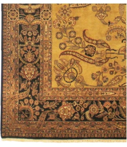 Exquisite Rugs Antique Weave Mohajeran Gold/Black 588115X20 15ft.X20ft. Rect. Rug