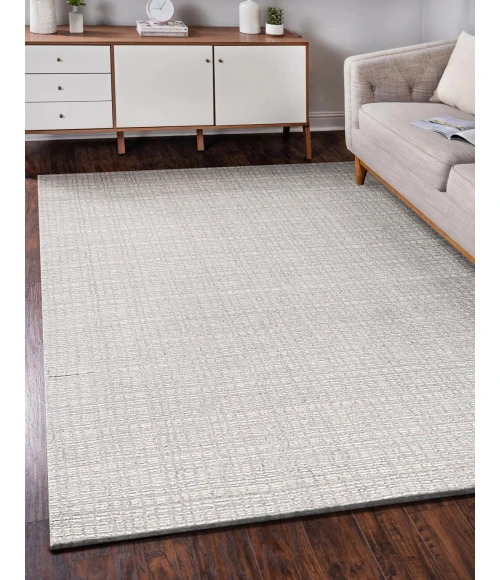 Exquisite Rugs Alpine Silver/Ivory 59666X9 6ft.X9ft. Rect. Rug
