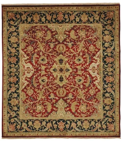 Exquisite Rugs Polonaise Burgundy 60429X12 9ft.X12ft. Rect. Rug
