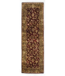 Exquisite Rugs Super Kashan Maroon/Green 604626X12 2ft.6in.X12ft. Rect. Rug