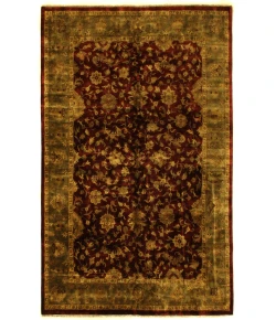 Exquisite Rugs Super Kashan Maroon/Green 604626X12 2ft.6in.X12ft. Rect. Rug