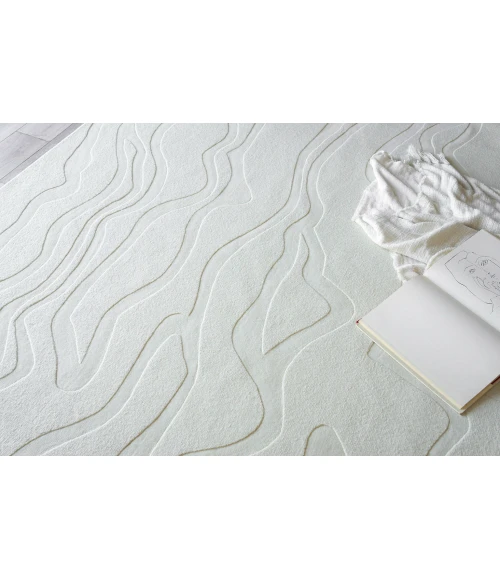 Exquisite Rugs Tempo Ivory 61771X16 1ft.X1ft.6in. Rect. Rug