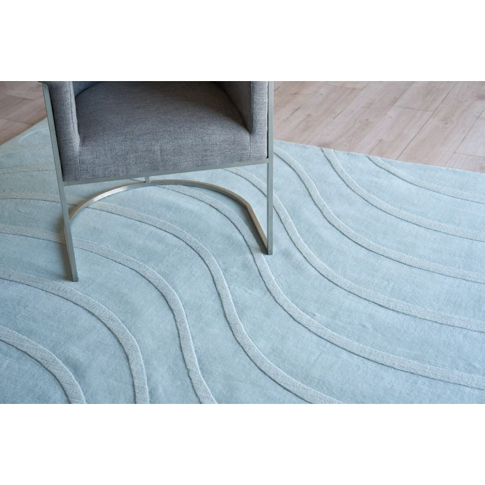 Exquisite Rugs Tempo Light Blue 62349X9 ROUND 9ft.X9ft. ROUND Round Rug