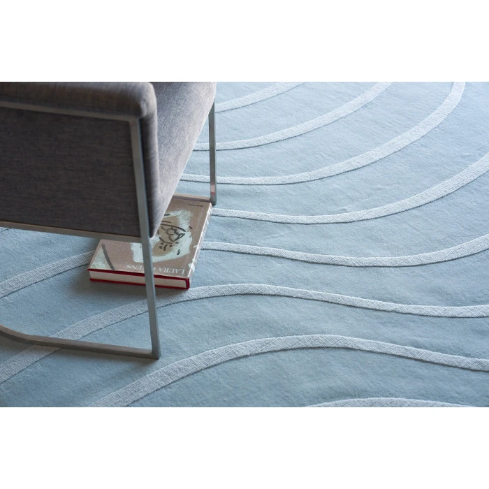 Exquisite Rugs Tempo Light Blue 62349X9 ROUND 9ft.X9ft. ROUND Round Rug