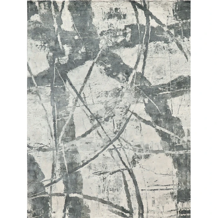 Exquisite Rugs Gianni Dark Gray/Silver 62431X16 1ft.X1ft.6in. Rect. Rug