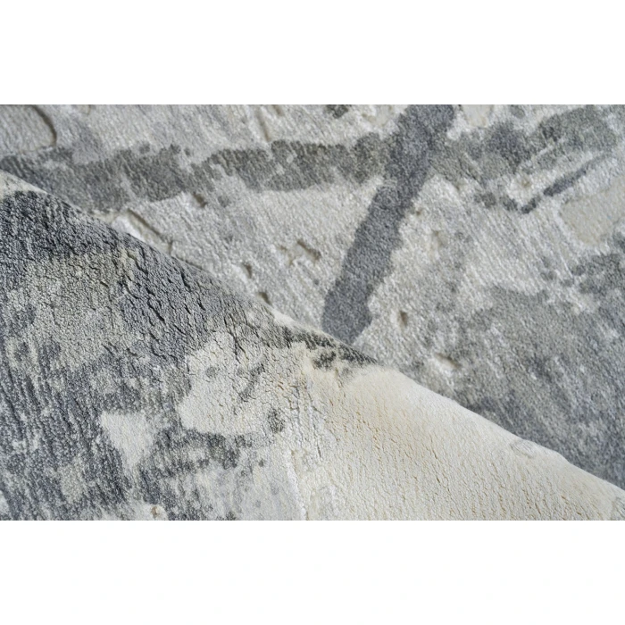 Exquisite Rugs Gianni Dark Gray/Silver 62431X16 1ft.X1ft.6in. Rect. Rug