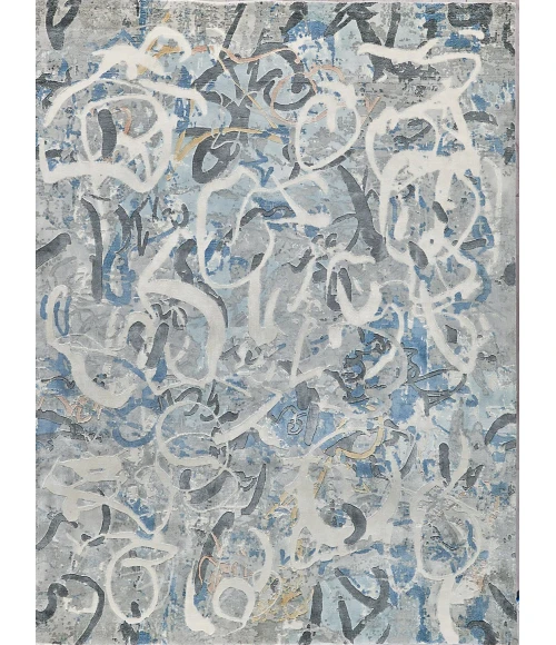 Exquisite Rugs Gianni Blues/Silver/Ivory 624610X14 10ft.X14ft. Rect. Rug