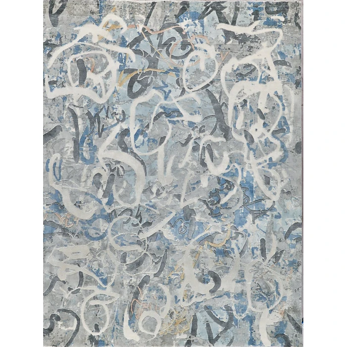 Exquisite Rugs Gianni Blues/Silver/Ivory 624610X14 10ft.X14ft. Rect. Rug